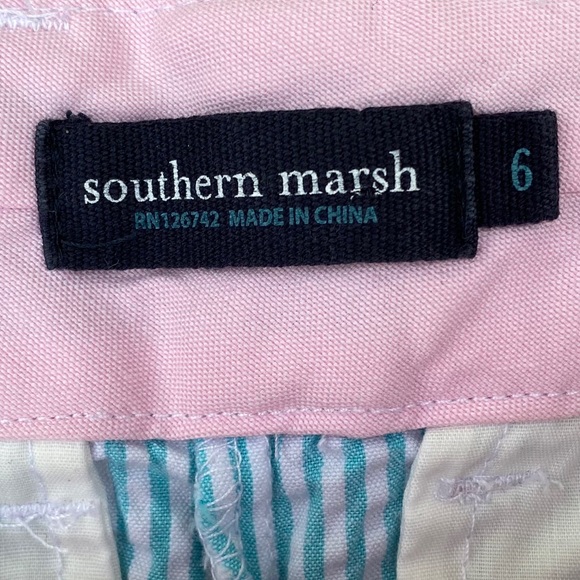 Southern Marsh The Brighton Short - Blue/Pink (6) - Picture 3 of 6